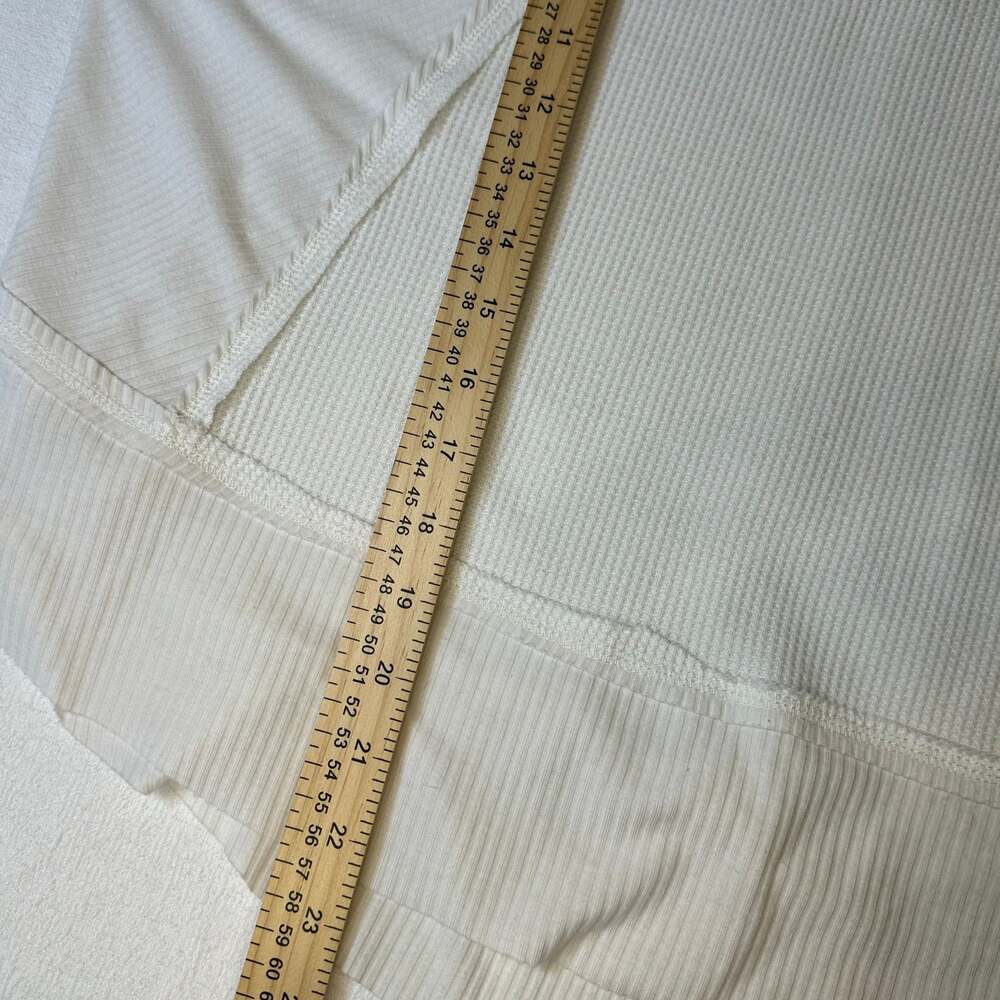 Chelsea & Violet L/S Womens XL Waffle Oversized Shirt Cream White - Picture 7 of 9